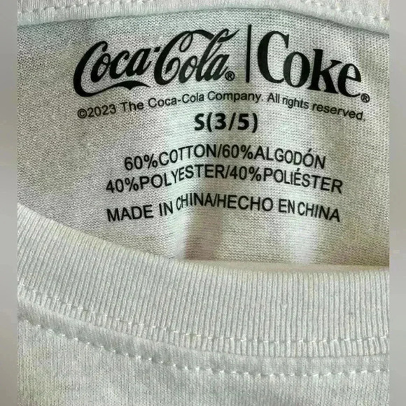 Coca Cola “Have A Coke And A Smile” White T-shirt - Woman’s Size Small - Picture 2 of 7
